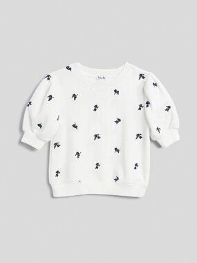 Like New Splendid Girls Ditsy Bloom Top Balloon Short Sleeves size 10/12